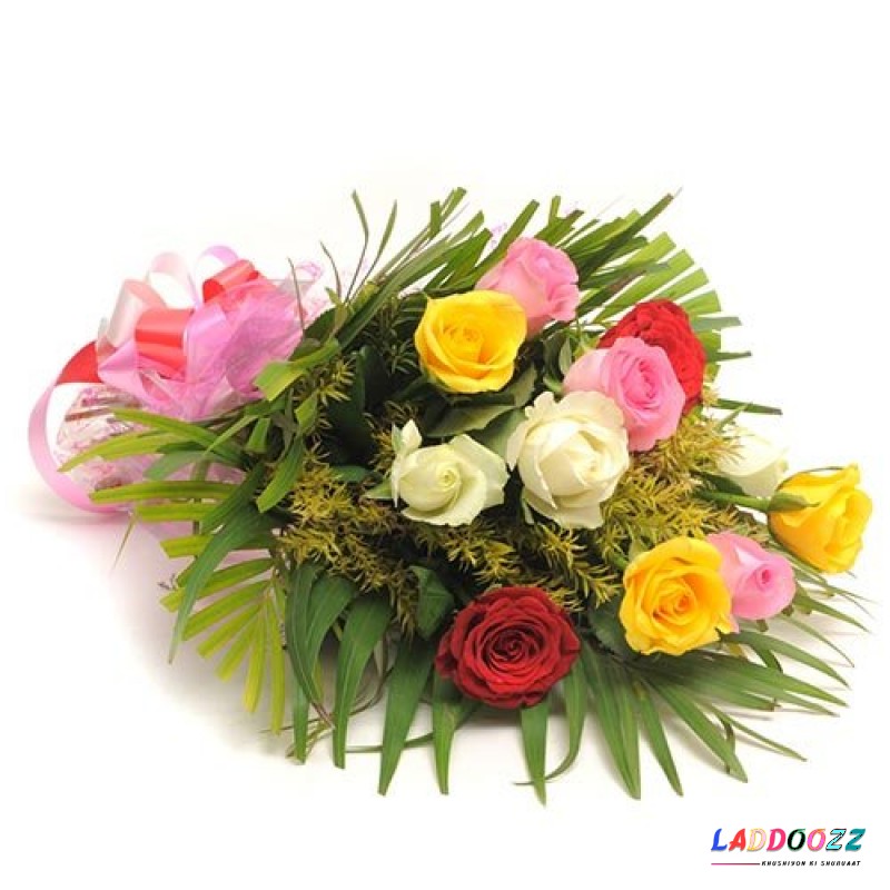 Mix Roses Fresh Flowers 10 Bunch 